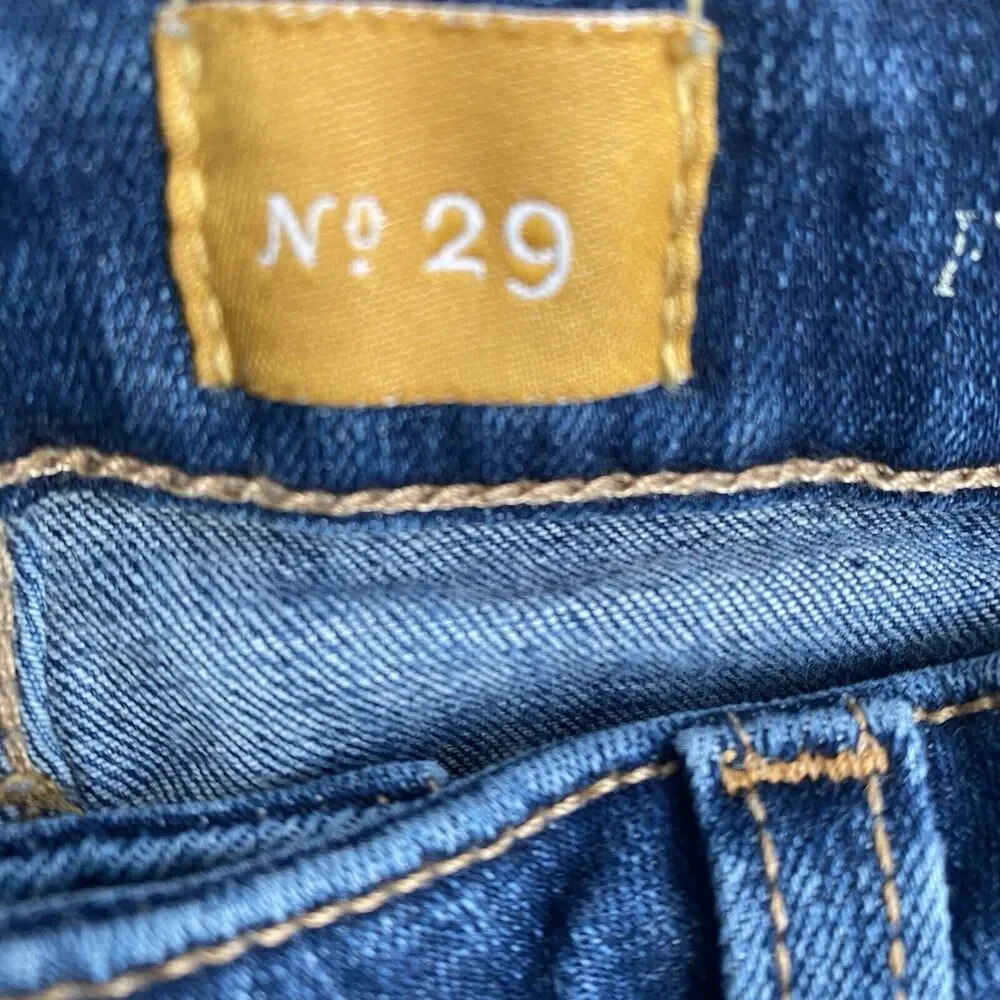 Pilcro And The Letterpress Jeans Womens 29 STET Dark Wash Mid-Rise‎ Regular Fit